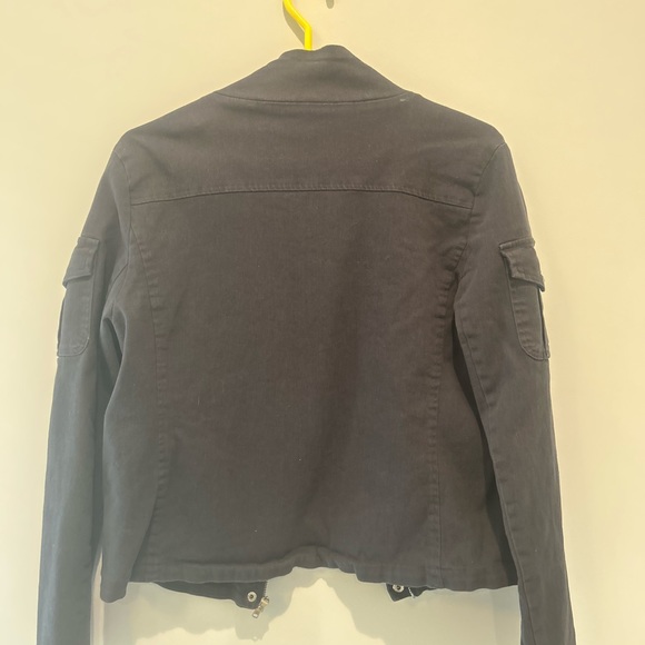 VICI Under Your Command Cotton Pocket Utility Jacket Charcoal/Navy Size M - Picture 3 of 5